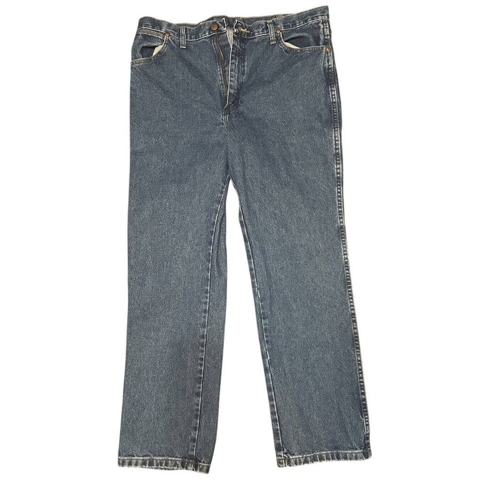 Wrangler Jeans Men 38x32 Blue Good Straight Leg 936GBK Denim